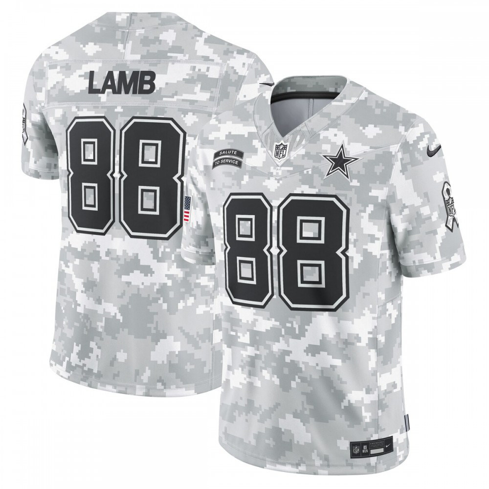 CeeDee Lamb Dallas Cowboys Nike 2024 Salute to Service Limited Jersey - Arctic Camo-GridironStore